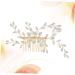 FRCOLOR Bridal Headpiece Wedding Hair Accessories Bridal Headdress Bridal Hair Accessories White Comb Bride - Buy Online on GoSupps.com