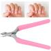 Nail Cuticle Trimmer Hygienic Built-in Spring Cuticle Trimmer with Protective Cover for Nail Salon (Pink) - Buy Online on GoSupps.com