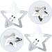 Star Hair Clips 20 Pieces Small Metal Snap Hair Clips Hair Barrettes Hair Accessories Silver - Buy Online on GoSupps.com