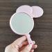 Laseners 3-Piece Small Hand Mirror Set - Portable Round Cosmetic Mirrors in Pink for Travel and Daily Use - Buy Online on GoSupps.com