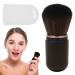 Retractable Powder Brush - Portable Makeup Brush | Retractable Travel Powder Blush Brush Soft Bristles for Daily Use for Travel black