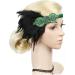 HAPINARY Feather Headdress Vintage Hairband Hair Band Headdress for Party Hairband Party Headdress Hijab 1920s Headband Dance Headpiece Turban Party Headwear Bride Accessories Prom One Size Green - Buy Online on GoSupps.com