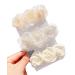 SUNEE - 3 pcs White Roses Flower Hair Clips for Women Girls Teens Wedding Bridesmaids Gift Accessory Hawaii Bachelorette Party