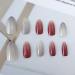 Sethexy Red Stiletto False Nails - 24pcs Shiny Bling Acrylic Press-On Tips for Women & Girls - Buy Online on GoSupps.com