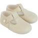 Baypods Baby Shoes - Unisex Soft Soled Pre Walker Shoes - T Bar Style Made in England - B625 - Size 0 UK Child - Biscuit - Buy Online on GoSupps.com