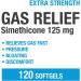 Puregen Labs Extra Strength Gas Relief Softgels 125mg with Simethicone - Fast Relief for Pressure, Bloating & Discomfort - 2 Pack (240 Softgels) - Buy Online on GoSupps.com