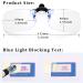 Clip-On Reading Glasses with Blue Light Blocking - Unisex Transparent 2.0x Prescription Lens - Buy Online on GoSupps.com
