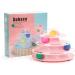 Suhaco 4 Level Roller Cat Toy with Colorful Moving Balls | Interactive Teaser Kitten Toy | Pink - Buy Online on GoSupps.com