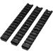 UTG G36 Picatinny Rail Set, 3-piece Long , Black