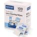 100 ct Lens Cleaning Wipes - Individually Wrapped, Pre-Moistened for Eyeglasses and Screens - Buy Online on GoSupps.com