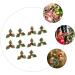 Zerodeko 60 Pcs Small Golden Fruit Green Leaves Red Christmas Plug-in Plastic Golden+redx3pcs 13.5X13.5X2.5CMx3pcs - Buy Online on GoSupps.com
