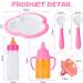 Aolso 6 Pcs Baby Doll Feeding Set - Magic Milk Bottle, Spoons, Forks, Dinner Plate - Easy for Small Hands - Perfect Gift for Boys and Girls - Buy Online on GoSupps.com