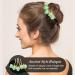 Vintage Asian Chinese Hanfu Pearl Green Jade Hair Combs & Pins Set | Hair Accessories for Women & Girls - Buy Online on GoSupps.com