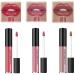 Bekoeen Creamy texture lipstick 3 pack waterproof lip gloss long lasting charm smooth glossy texture lip gloss lasts 24 hours