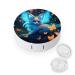 Blue Fox Contact Lens Travel Kit Portable Cute Contact Box with Mirror for Daily Outdoor