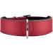 HUNTER BASIC dog collar coated split leather imitation leather simple robust weather-resistant 55 (M) red 55 (M) red
