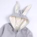 Kids Tales Newborn Baby Winter Romper | Cute Rabbit Ear Hood | 0-3 Months | Thick Fleece | Warm Outfit - Buy Online on GoSupps.com