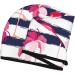 Super Absorbent Dark Blue & Pink Flamingos Microfiber Hair Towel Wrap for Long Curly Hair | Quick Dry Coral Velvet for Women - Buy Online on GoSupps.com