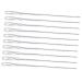 TEHAUX 10pcs Drain Cleaning Stick Cleaner Brush Sewer Hair Catcher Sink Hair Drain Catcher Drain Cleaning Brush Sink Drain Drain White Hair Remover Iron Wire Pool