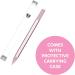 Bona Fide Beauty Czech Glass Cuticle Pusher - Gentle Cuticle Remover | Dual-Sided Reusable Manicure Stick - Pink - Buy Online on GoSupps.com