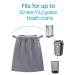 Teamoy 2 Pack Pail Liner for Cloth Diapers Reusable Diaper Pail Bag with Elastic Band and Drawstring Fits for 13.2 Gallon Trash Can and Diaper Pails Gray Gray+Gray - Buy Online on GoSupps.com
