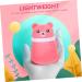 PLAFOPE 2pcs Bear Powder Puff Box | Travel Baby Powder Container Set - Pink | Food Grade PP | Baby Powder Lotion, After-Bath Powder, Sponges | 10X7CM - Buy Online on GoSupps.com