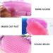 Lurrose 3pcs Silicone Body Brush Shower Mitts - Gentle Exfoliating and Cleansing Glove for SPA Massage - Random Color - Buy Online on GoSupps.com