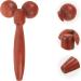 Minkissy Wood Double Ball Massage Device | Skin Care Tools for Neck & Eye Care | Facial Beauty Roller & Manual Scooter - Buy Online on GoSupps.com