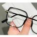 Fuqinqingoz Blue Light-Blocking Reading Glasses | Oversized Square Anti-Eye Light Mirror Glasses (+250 Transparent) - Buy Online on GoSupps.com
