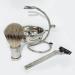 Kjyr Portable Men's Shaving Brush Set - Fashionable Silver Tip Dachshund Hair & Beard Brush Travel-Friendly Cup & Bowl Holder | Durable 12x18cm - Buy Online on GoSupps.com