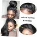 FOMIYES scrunchies black full head clip black scrunchies hair real extensions human remy hair seamless hair remy hair extensions black hair extensions real hair extensions gradient patch - Buy Online on GoSupps.com