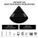 Molain 10Pcs Pure Cotton Triangle Makeup Puff Set - Soft Wedge Shape with Strap for Contouring, Under Eyes and Corners - Black - Buy Online on GoSupps.com