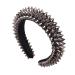 Ro Rox Punk Studded Hairband Rivet Silver Spike Goth Emo Halloween Hair Accessory