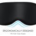 Natural Silk Sleep Eye Mask for Men and Women - Adjustable Black Blindfold for Night Sleeping, Travel, Nap, and Meditation - Buy Online on GoSupps.com