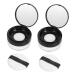 FOYTOKI 2pcs Elastic Mesh Loose Powder Box DIY Powder Case Travel Powder Case Makeup Powder Case Abs Black
