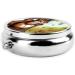 Nut-Eating Squirrel Portable Metal Pill Box | 3-Compartment Mini Organizer for Small Pills | Travel Essential with Hinged Design - Buy Online on GoSupps.com