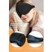 3D Contoured Black Sleep Eye Mask for Men and Women - Adjustable Strap, Light Blocking Blindfold for Travel, Yoga, Nap - Comfortable Night Sleep Mask - Buy Online on GoSupps.com