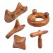 Beaupretty 15 Stk massage device sandal wood foot paddle Thai massage tab for colleagues Face spatula Suchaber from wood skin scraps facial massage tool wood massage vietnam neck
