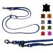 Dog liner Small dogs / large dogs black hooks 2m / 2.40m / 2.80m / 3.50m / 5m Double linen adjustable (2.40m x 15mm navy blau) 2.40m x 15mm navy blau
