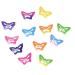 12pcs Colorful Glitter Star Hair Clips - Slip Metal Clasp Pentagram Clips 2.5 cm - International Shipping - Buy Online on GoSupps.com