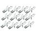 12 Pcs Nail Clippers for Fingernails by YWQ - Swing Out Nail Cleaner/File - Popular Gifts for Men & Women - Best Sharp Stainless Steel Clipper - Wide Easy Press Lever