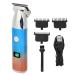 Qukaim Hair Trimmer For Men Rechargeable Electric Hair Clipper with LED Display & 3 Guide Combs for Men USB Grooming Trimmer