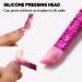 2PCS Multifunctional Nail Art Tweezers: Stainless Steel Straight & Curved Tip with Silicone Head - Nail Rhinestone Stickers Jewel Applicator - Buy Online on GoSupps.com
