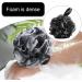 TAORANJU Bath Loofah Sponge - 3 PCS Exfoliating Shower Puff Large Black Mesh Ball Body Scrubber for Ultimate Cleanliness - Buy Online on GoSupps.com