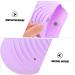 Heat Resistant Hair Curler Insulation Pouch - Silicone Travel Storage Bag for Curling Iron - 20x10cm Purple - Buy Online on GoSupps.com