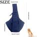 Puppy Sling Dog Sling Dog Carry Bag Puppy Carrier Dog Slings for Small Dogs Cat Sling Pet Sling Adjustable Reversible Pet Sling Carrierfor Small Medium Dogs Hands-free Sling Cat Bag Protect(dark Blue) - Buy Online on GoSupps.com
