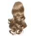 Voluminous Wavy Ash Blond Ponytail Extension - 30cm Corrugated Hair Braid | Realistic 110g Hair Piece for Effortless Style - Buy Online on GoSupps.com