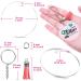 Acrylic Keychain Blanks Kit - 120pcs Clear Vinyl DIY Crafting Set with Blanks, Tassels, Rings, and Jump Rings - Audab - Buy Online on GoSupps.com
