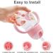 Dilovely Tritan Sippy Cup | Weighted Straw Trainer | 8oz Leakproof | Soft Silicone Straw | Baby 6+ Months | Pink - Buy Online on GoSupps.com