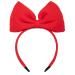CHuangQi Bow Headband  Halloween / Christmas Cosplay Headdress  Cute Princess Hair Accessories for Women & Girls (Red)